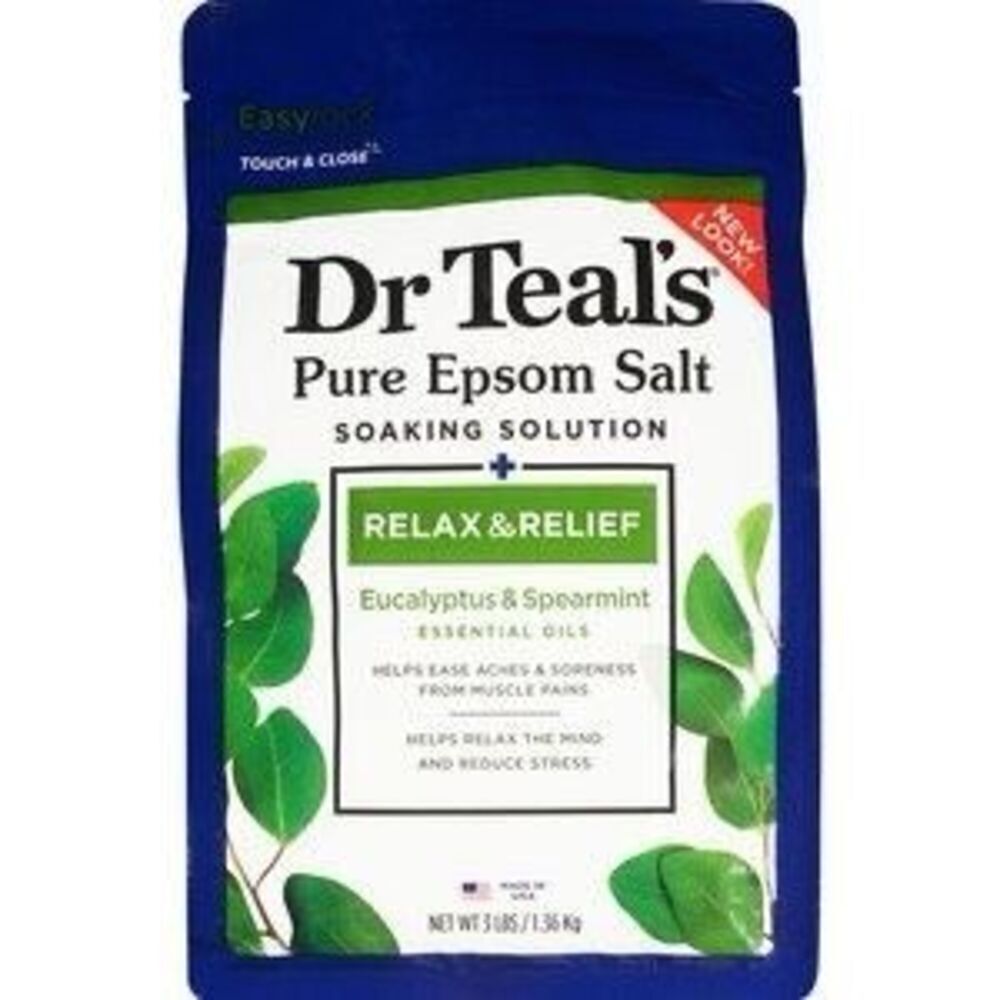 Dr. Teal's Therapy Solutions Epsom Salt Soaking Solution, Relax Eucalyptus Spear